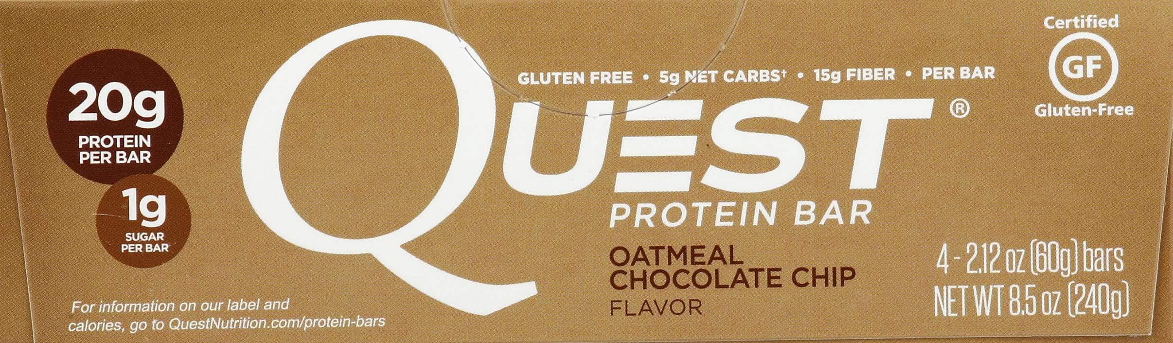 Quest Protein Bar, Chocolate Chip (2.12 oz, 4 ct)
