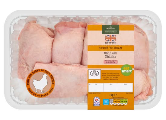 Morrisons Market Street British Chicken Thighs (1kg)