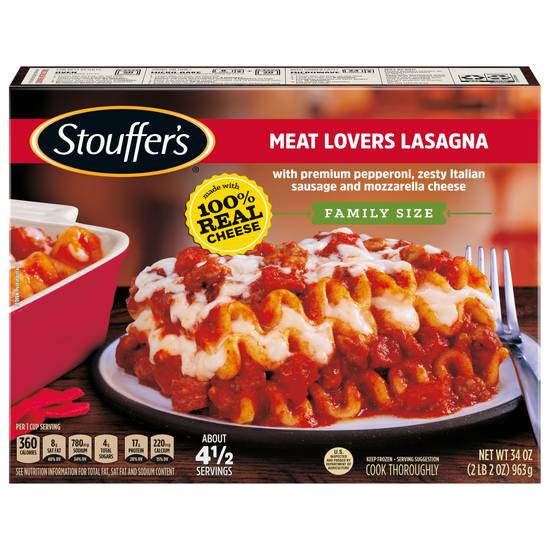 Stouffer's Family Size Meat Lovers Lasagna