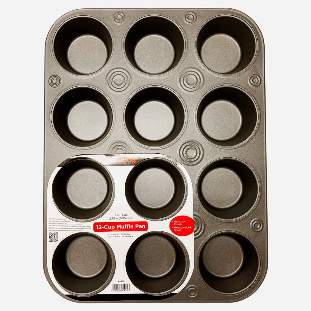 True Living 12-Cup Nonstick Muffin Pan