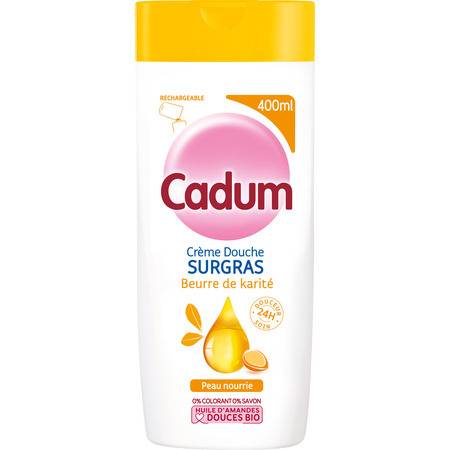 Crème de Douche Surgras Karité CADUM - le flacon de 400mL