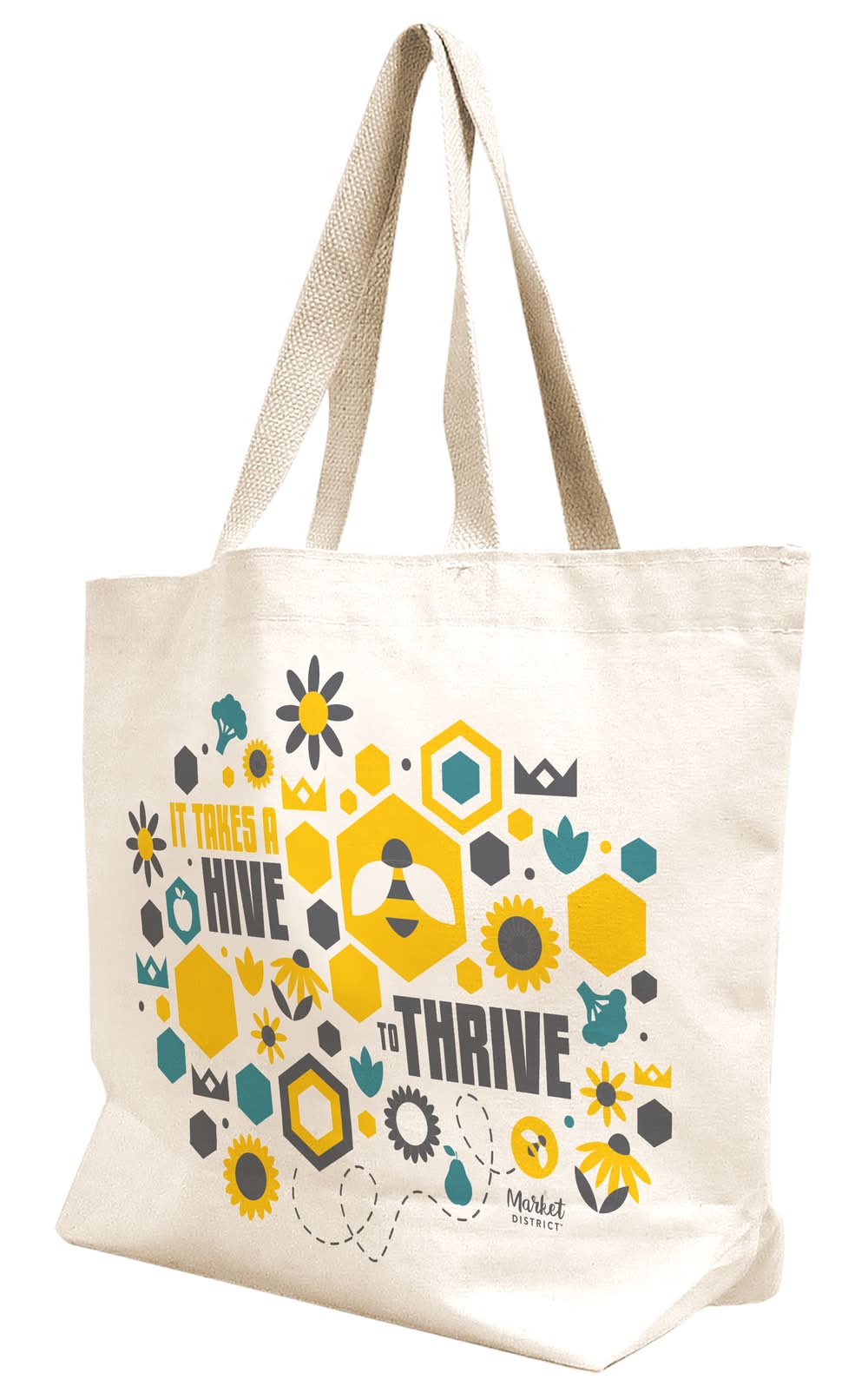 Market District Bag, It Takes a Hive to Thrive