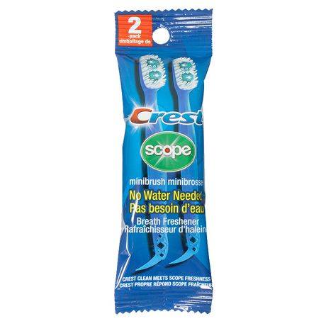 CREST Scope Mini Disposable Toothbrushes (2 ct)