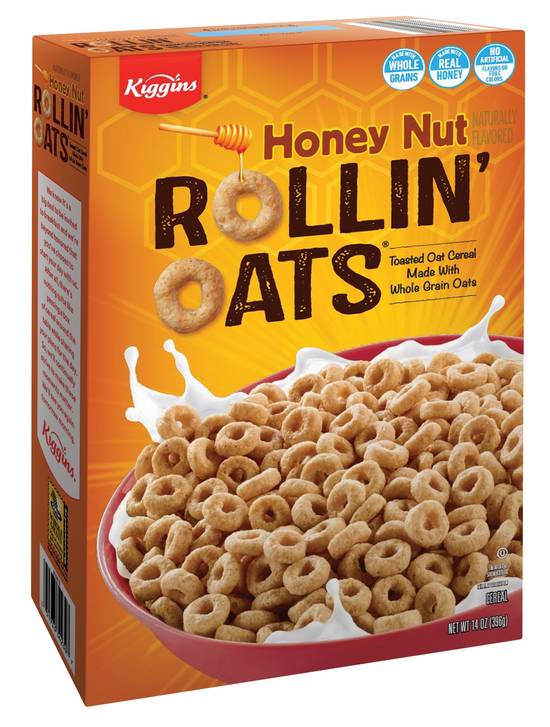 Kiggins Honey Nut Rollin Oats (14 oz)