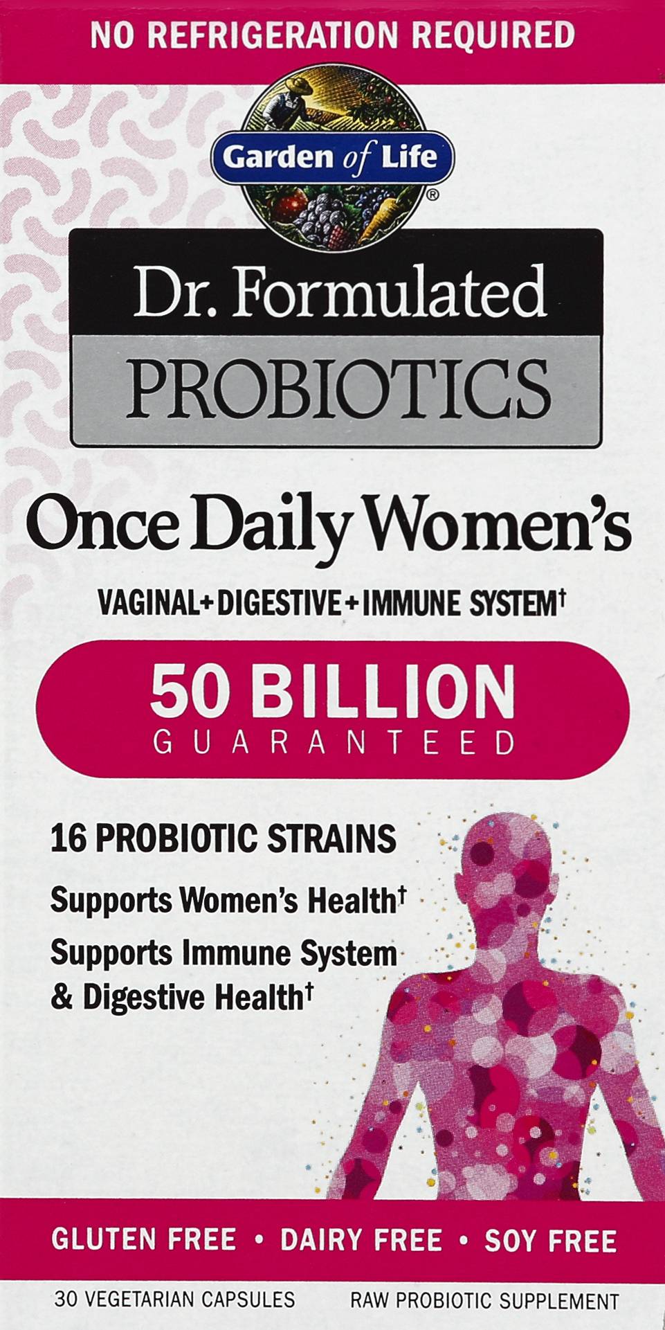 Garden of Life Dr. Formulated Probiotics Once Daily Women's Capsules (3.6 oz)