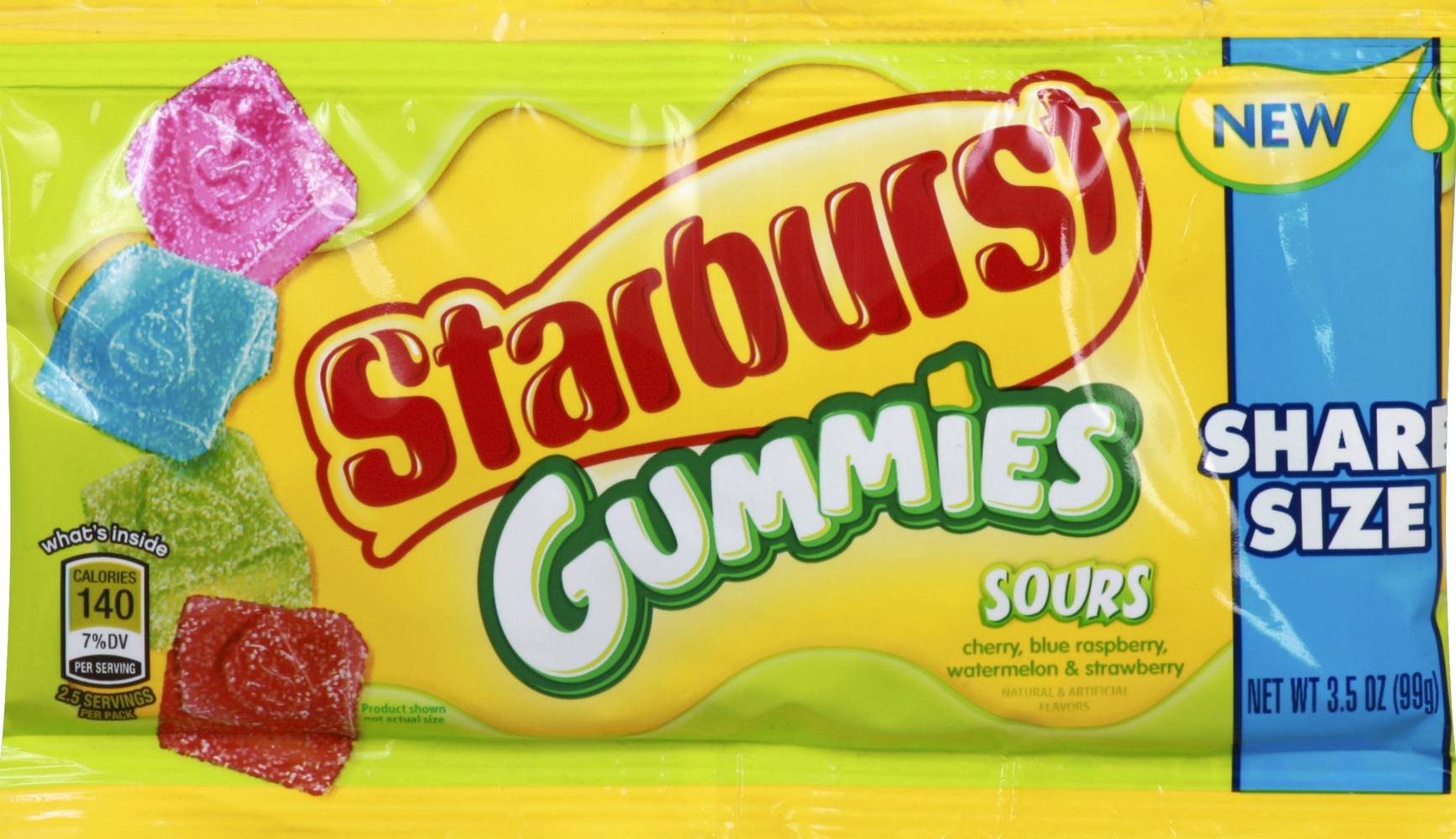 Starburst Gummies, Sour (3.5 oz)