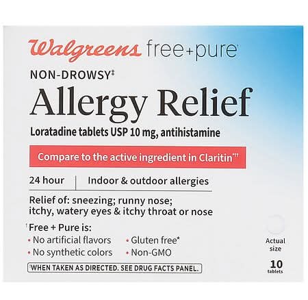 Walgreens Non-Drowsy 24 Hour Allergy Relief Tablets (10 ct)