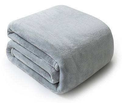 Broyhill Velvet Plush Blanket (queen king/silver gray)