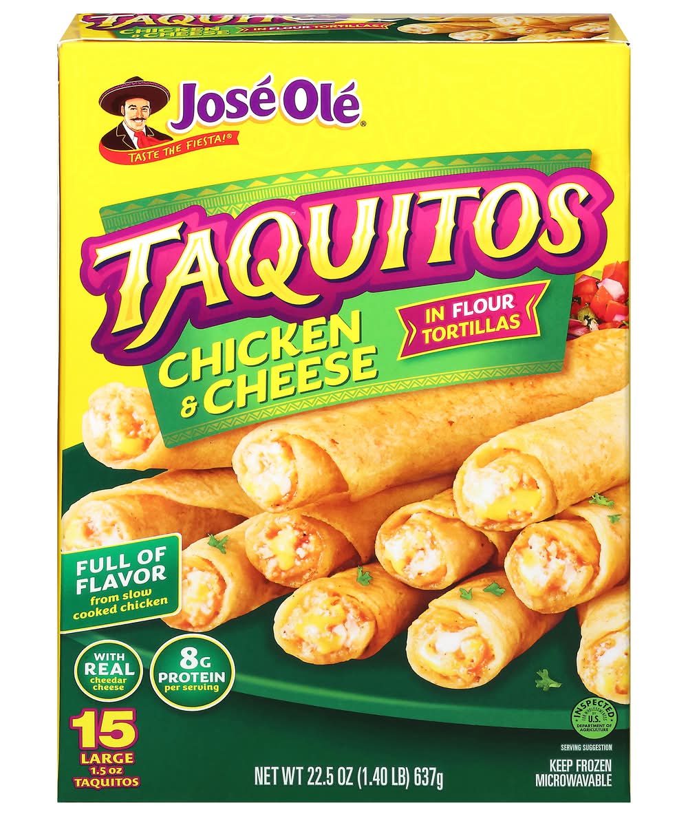 Jose Ole Taquitos, Chicken & Cheese (22.5 oz, 15 ct)