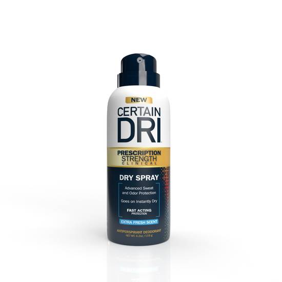 Certain Dri Dry Spray Extra Fresh, 4.2 OZ