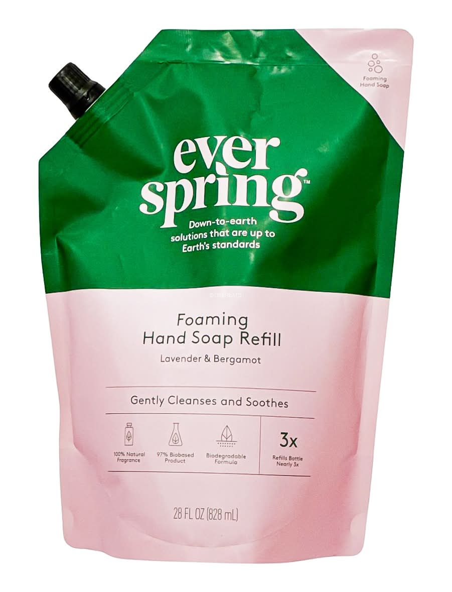 Everspring Foam Hand Soap Refill, Lavender-Bergamot (28 fl oz)