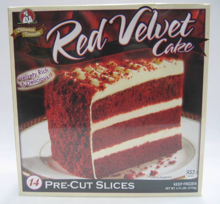 Frozen Chef's Quality - Red Velvet Cake - 14 slices