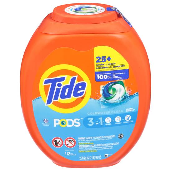 Tide Clean Breeze Pods Pacs Detergent ( 112 ct )