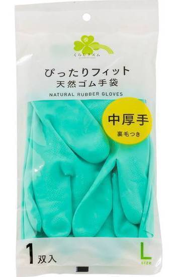 くらしリズムぴったりＦＴゴム手袋中厚手Ｌ１双:4582451692875