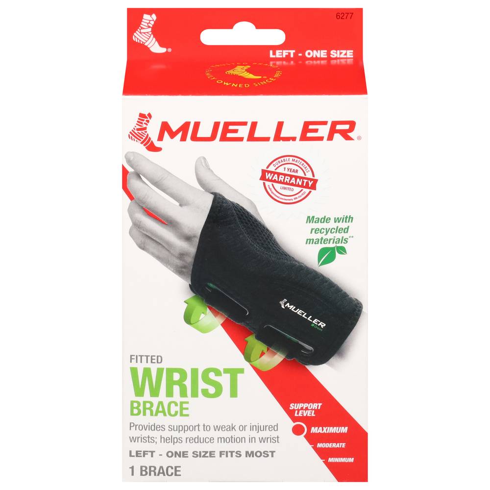 Mueller Green Fitted Wrist Brace (1 ct)