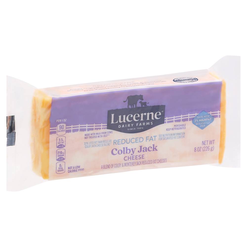 Lucerne Colby Jack Cheese Reduced Fat (8 oz)