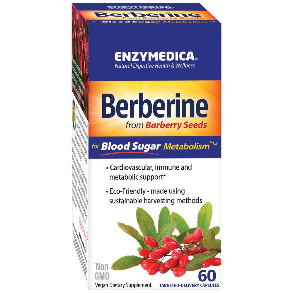 Berberine From Barberry Seeds For Blood Sugar Support (60 Capsules)
