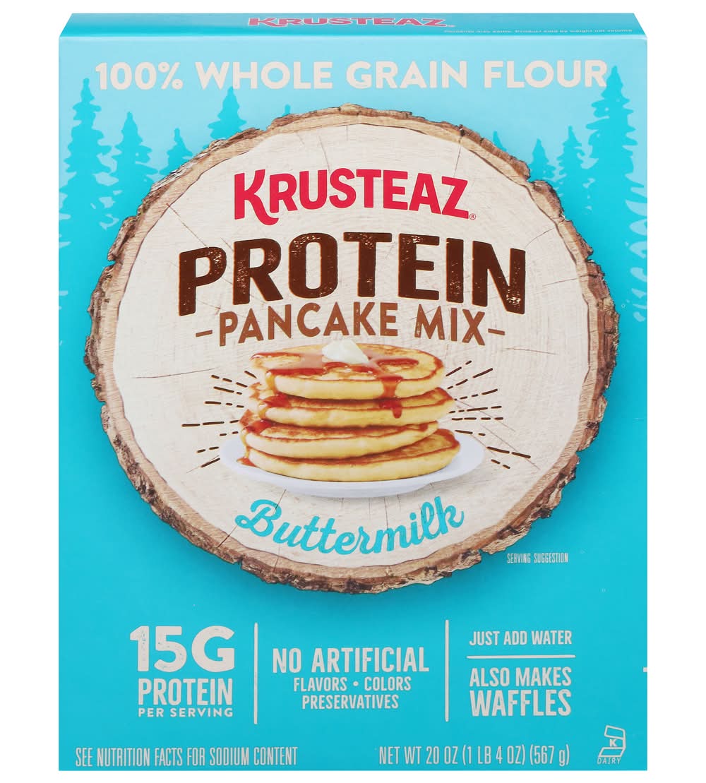 Krusteaz Protein Pancake Mix, Buttermilk (20 oz)