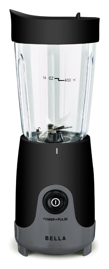 Bella Personal Blender 14 fl oz 200 Watt, Black/Gray