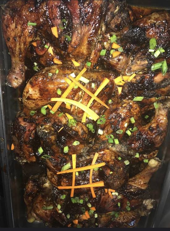 Jerk chicken quarter legs only