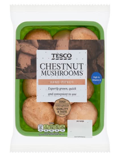 Tesco Hand Picked Chestnut Mushrooms (250g)