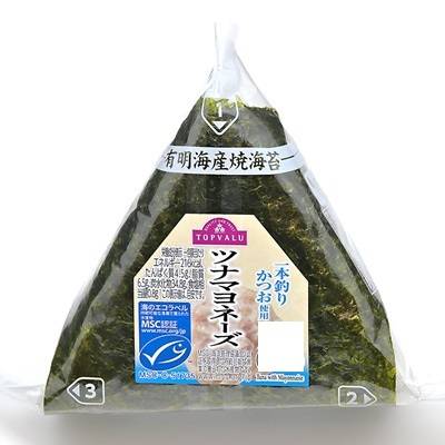 トップバリュ　手巻おにぎり　ツナマヨネーズ　ＭＳＣ認証　１個