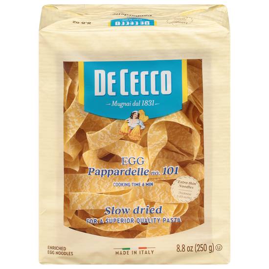 De Cecco Egg Pappardelle No.101 Pasta (8.8 oz)