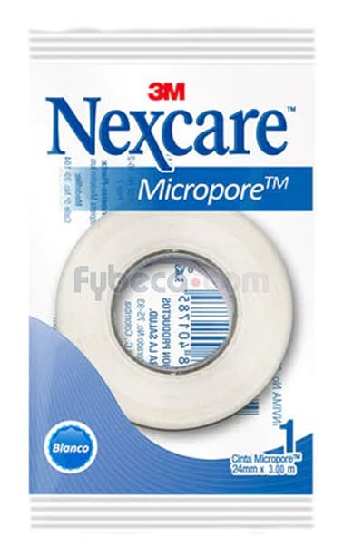 Esparadrapos Nex Care Micropore Blanco 24Mmx3M