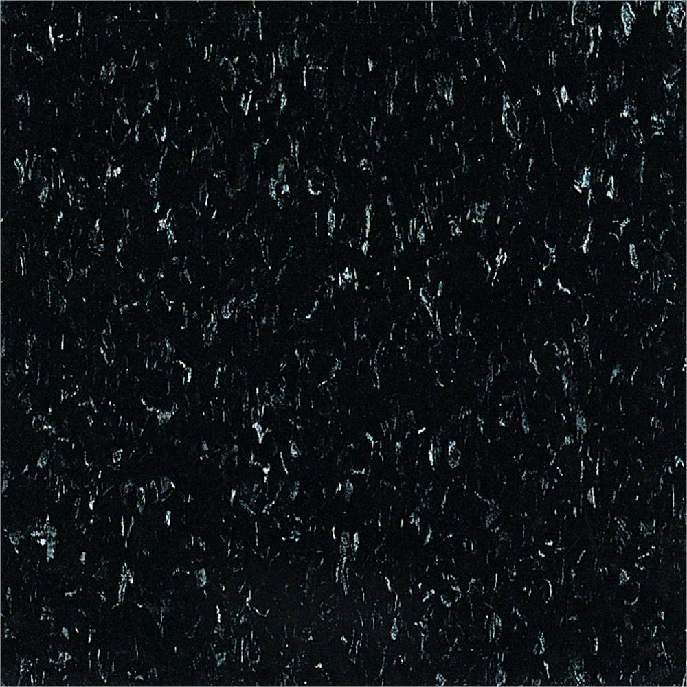 Armstrong Flooring Imperial Texture VCT Classic Black 12-in W x 12-in L Commercial Vinyl Tile Flooring (1-sq ft/ Piece) | 51910031