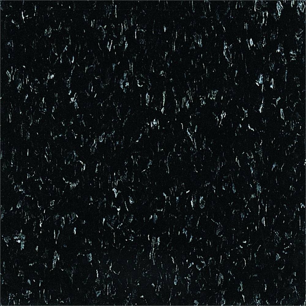 Armstrong Flooring Imperial Texture VCT Classic Black 12-in W x 12-in L Commercial Vinyl Tile Flooring ( 1-sq ft / Piece ) | 51910031