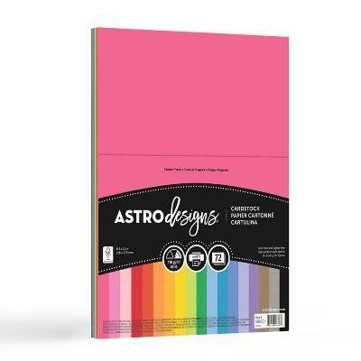 Astrodesigns 72 Sheets Cardstock, Assorted