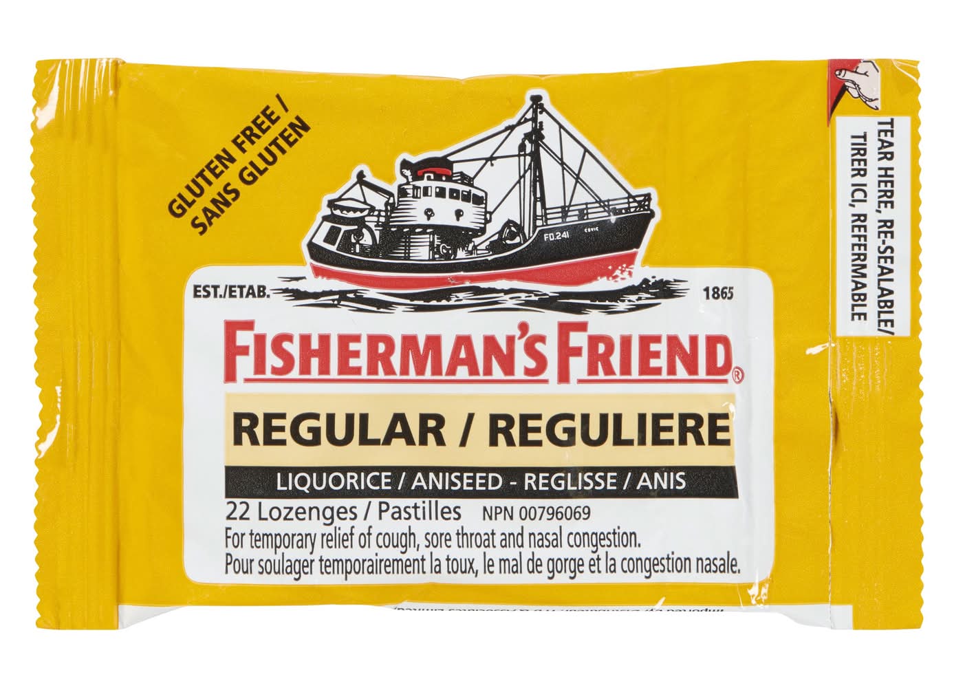 Fisherman's friend fisherman's friend regular cough suppressant lozenges - regular menthol lozenges (22 units)