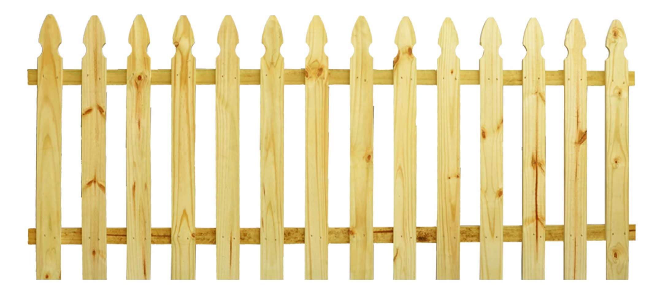 Severe Weather 3.5-ft x 8.0-ft Pressure Treated Pine French gothic Spaced picket Fence Panel