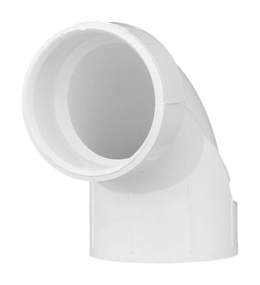 Charlotte Pipe Schedule 40 1-1/2 In. Hub X 1-1/2 In. D Hub Pvc 90 Degree Elbow 1 Pk