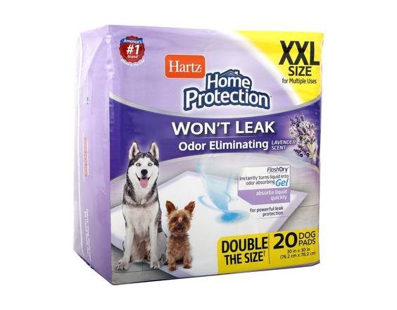 Hartz Home Protection Odour Eliminating Dog Pads Xxl (20 units)