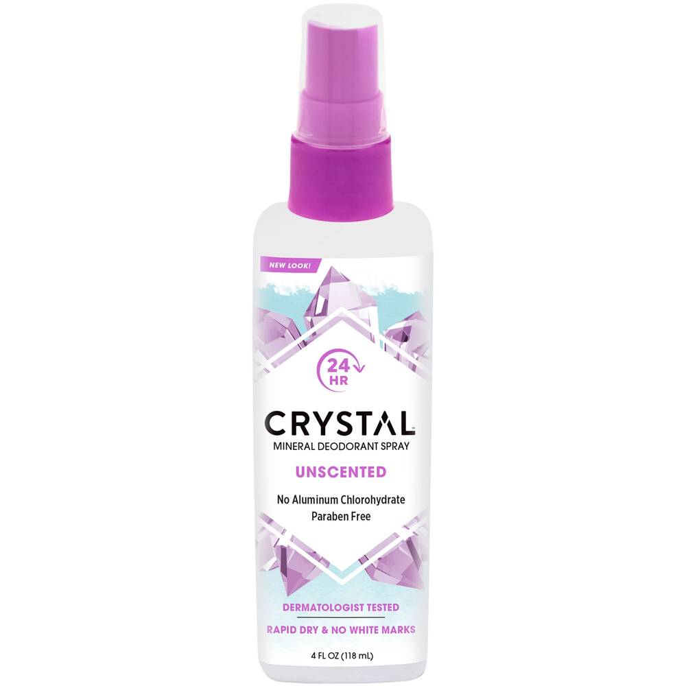 Crystal Body Spray 4 Fl Oz. - Unscented(4 Fluid Ou Spray)
