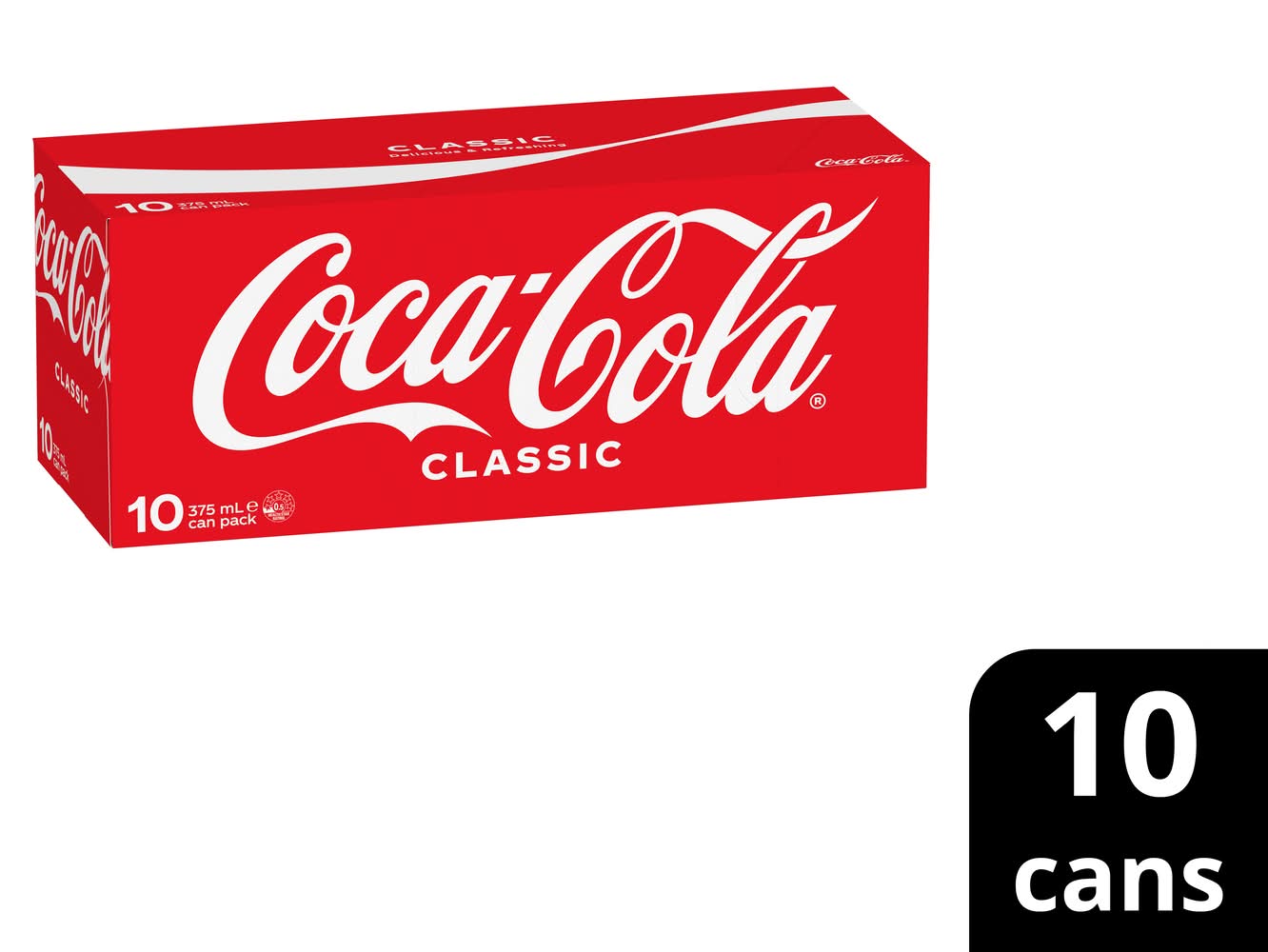 Coca-Cola Classic Soda (10 x 375mL)