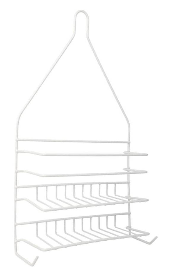 Interiors By Design Metal Shower Caddy, 10x3.5x18 in