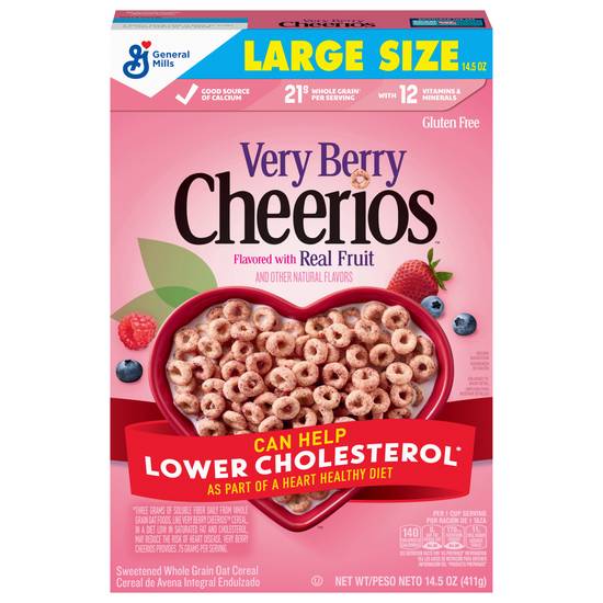 Cheerios Large Size Very Berry Cereal (14.5 oz)