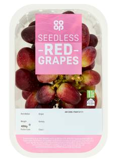 Co-op Seedless Red Grapes 450g
