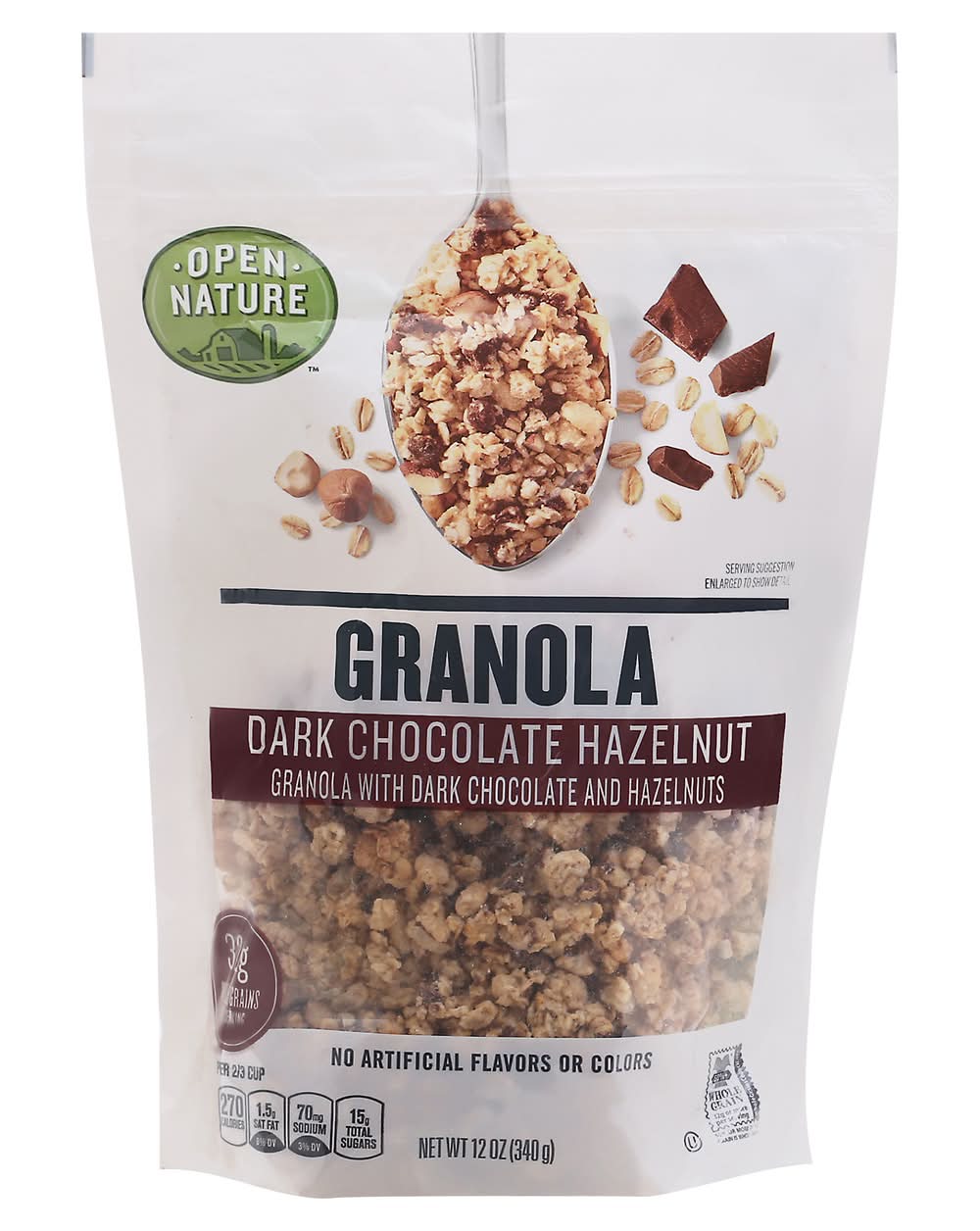 Open Nature Granola, Dark Chocolate Hazelnut (12 oz)