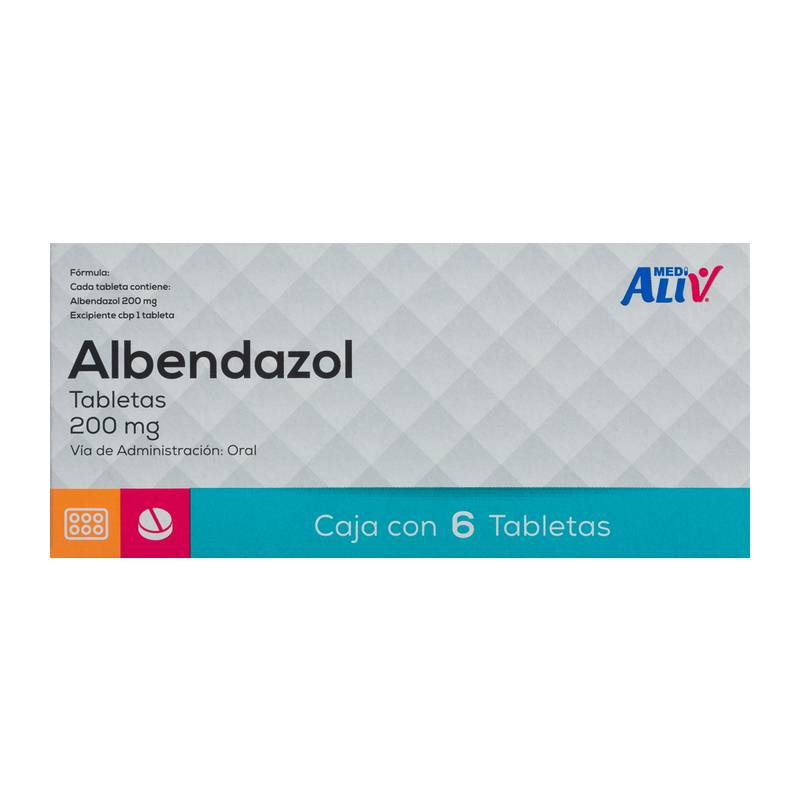 Medialiv Albendazol 200 Mg Caja 6 Tabs