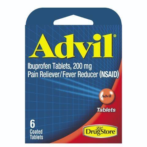 Advil Pain Reliever Fever Reducer Ibuproen Tablets (6 ct)