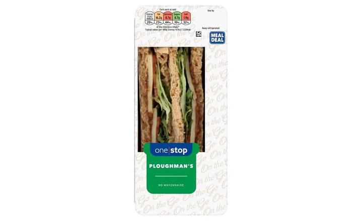 £3.90 Meal Deal: Ploughman's Sandwich + Drink + Snack