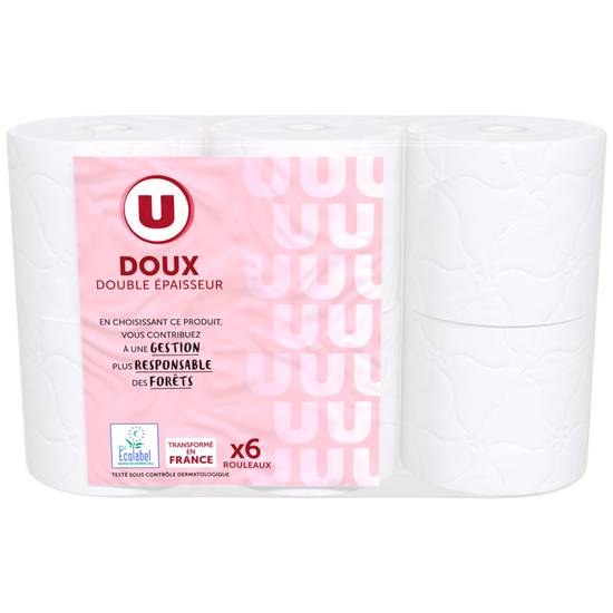 Papier Toilette Dx Blanc 2 Plis Produit U 6