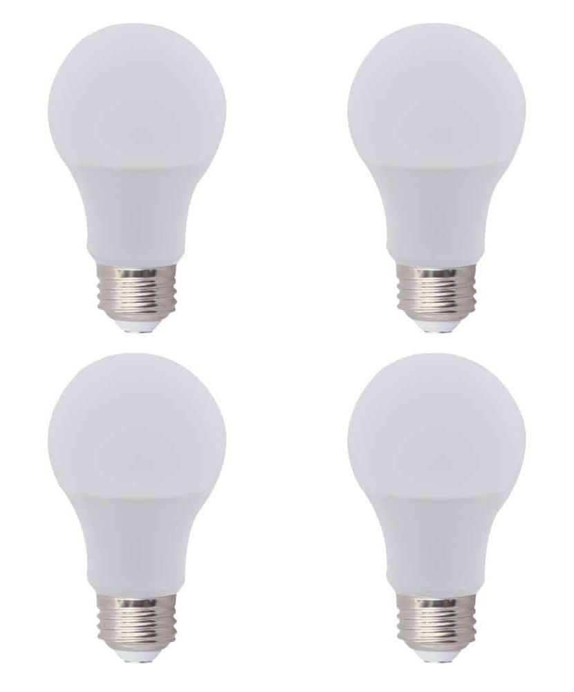 60-Watt Equivalent A19 Energy Efficient Led Light Bulb Soft White (4-Pack)
