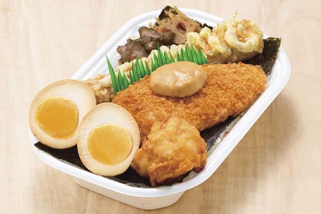のり唐揚煮たまご弁当