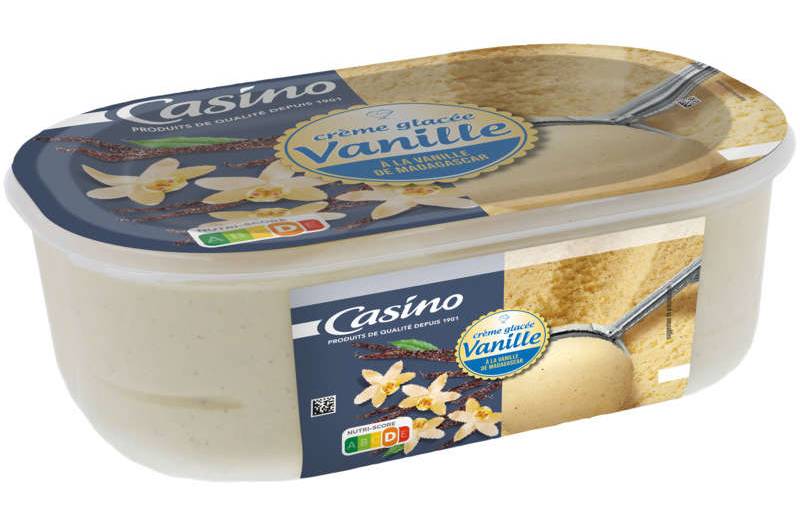 Casino Crème glacée - Vanille de Madagascar - Bac - 500g