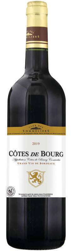 Club Des Sommeliers Côtes de Bourg - Bordeaux - Vin rouge - 75cl