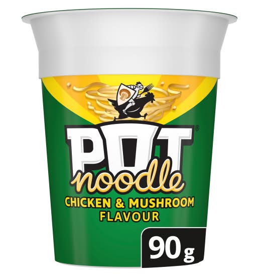 Pot Noodle Chicken-Mushroom, Standard Cup Noodle (90g)